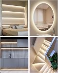 ALITOVE 5V COB LED Strip Light White 6000K CRI 85+ USB Powered Led Light Strip 3.28FT/1M 320LED Flexible Under Cabinet Tape Light for TV Backlight Bedroom Kitchen,Home DIY Lighting