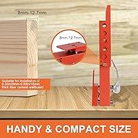 Vista 3 de New Siding Tool, Adjustable Siding Tools for 5/16-Inch Fiber Cement Siding, Siding Mounting Kit, Mounting Bracket Gauges Siding Tools