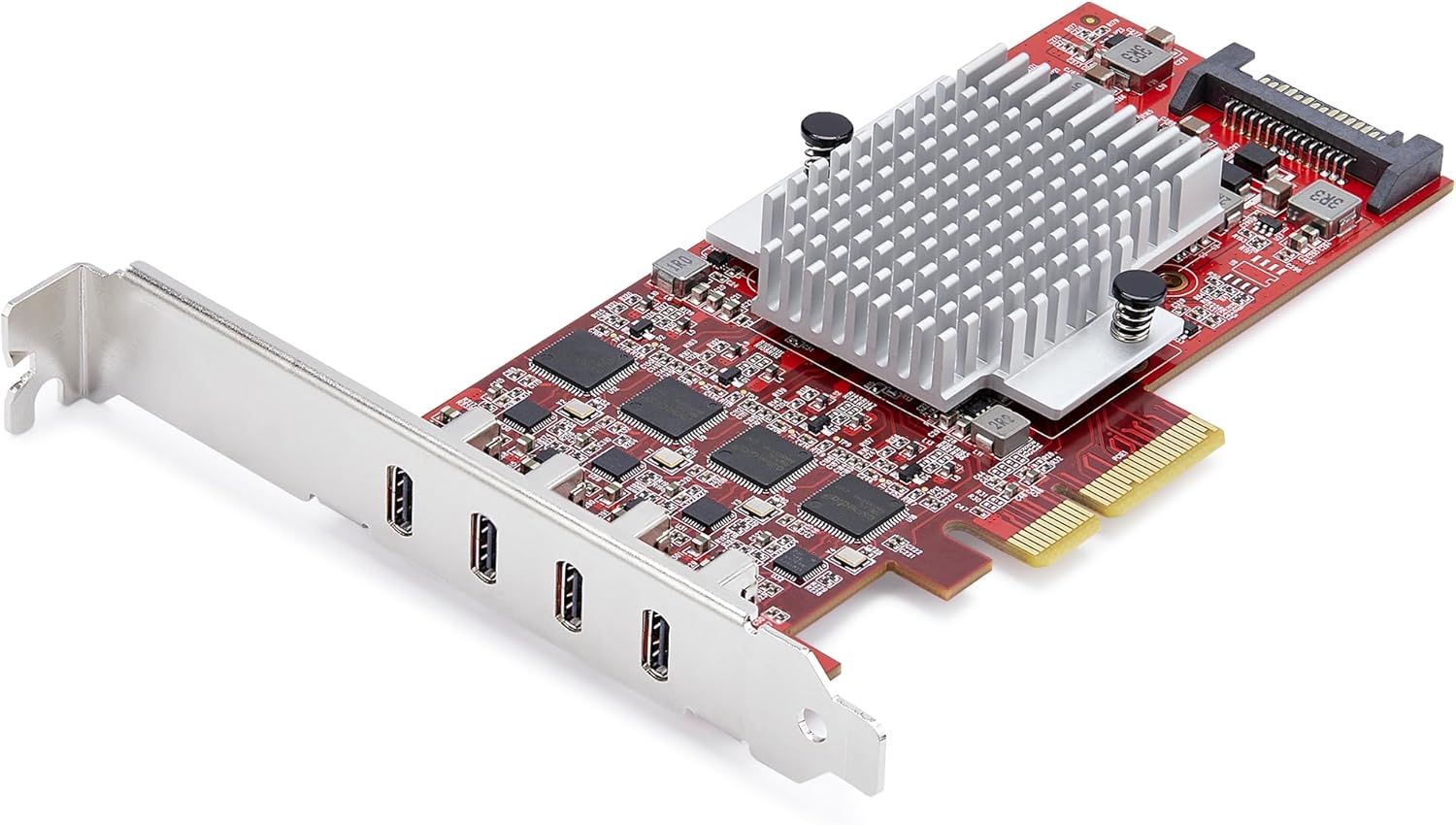 StarTech.com PCI Express拡張カード PCIe 3.0 x4 4ポート USB Type-C 3.2 Gen 2 各10Gbps 標準プロファイル各種OS P10Q4C-USB-CARD