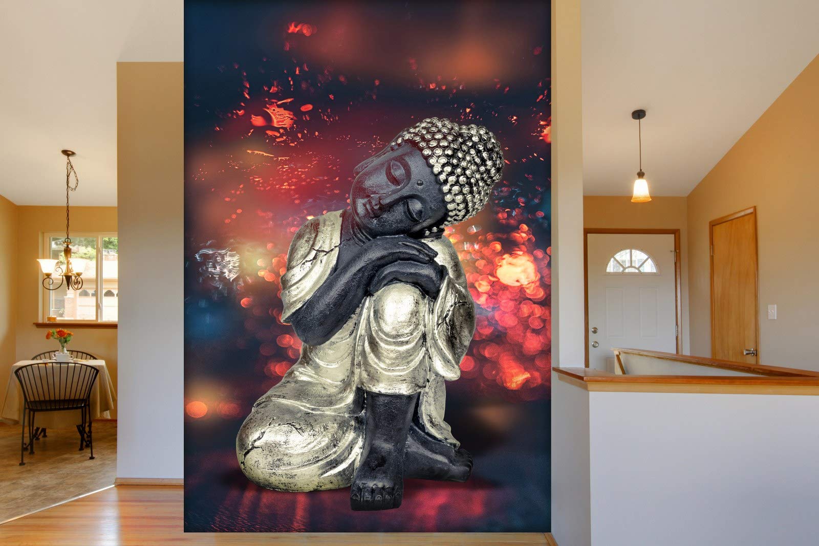 999STORE 3D Golden Buddha Mural Wallpaper for Wall (Non-Wooven_7X10 Feet_Golden) (B07R7HCS4W) Amazon Price History, Amazon Price Tracker