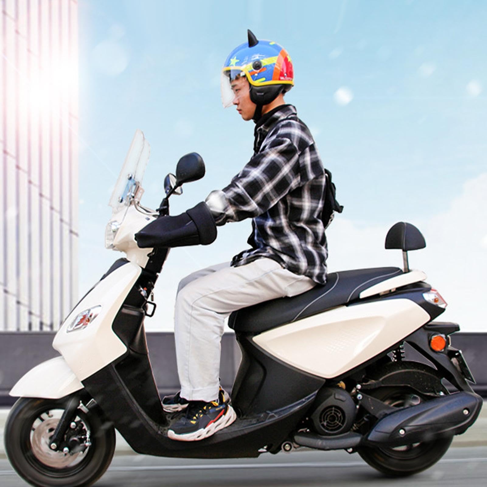 Guanti Da Manubrio Per Moto - Manopole Scaldamano, Manicotti Invernali Elastici Per Moto