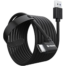 Oculus Quest 2/Pro i in Ba lant  Kablosu 10FT, Pc Oyunu ile Uyumlu  arj Kablosu, Y ksek H zl  Veri Aktar m Kablosu, VR Oculus Quest Kulakl klar i in USB 3.2 A'dan C'ye  arj Kablosu