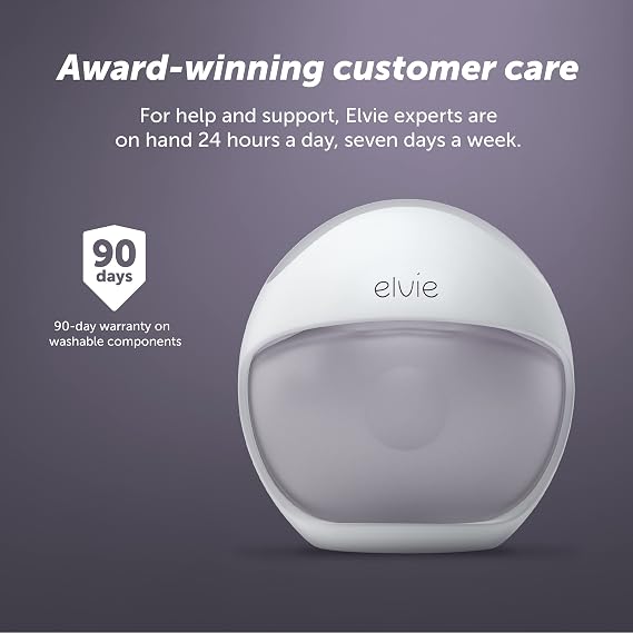 Elvie Curve - Manual Wearable Breast Pump - Hands-Free, Kick-Proof, Portable Silicone Pump that Can Be Worn in-Bra for Gentle, Natural Milk Expression - Breast Feeding Essentials