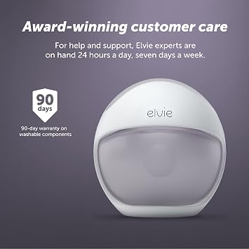 Elvie Curve - Manual Wearable Breast Pump - Hands-Free, Kick-Proof, Portable Silicone Pump that Can Be Worn in-Bra for Gentle, Natural Milk Expression - Breast Feeding Essentials