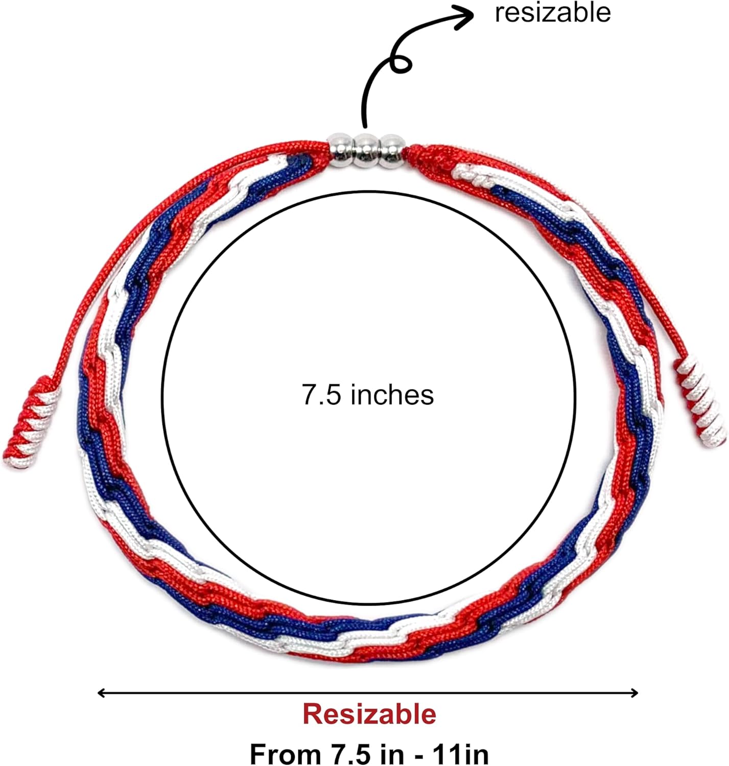 LAMIBEE Country Pride, Country Flag Code Bracelet, Protection and Lucky Sufer String Bracelet, Tibetan Wrist Wrap Bracelet, Boho Style Rope Bracelet for Women, Men, String Thread Bracelets - Image 7