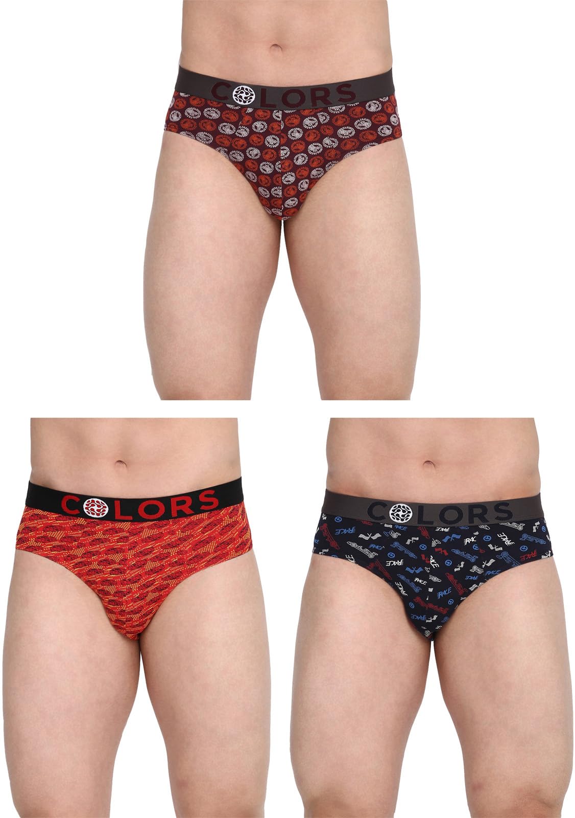 rupa frontline Men's Cotton Printed Assorted Outer Elastic Mini Briefs/Underwear (#106)-picture-40
