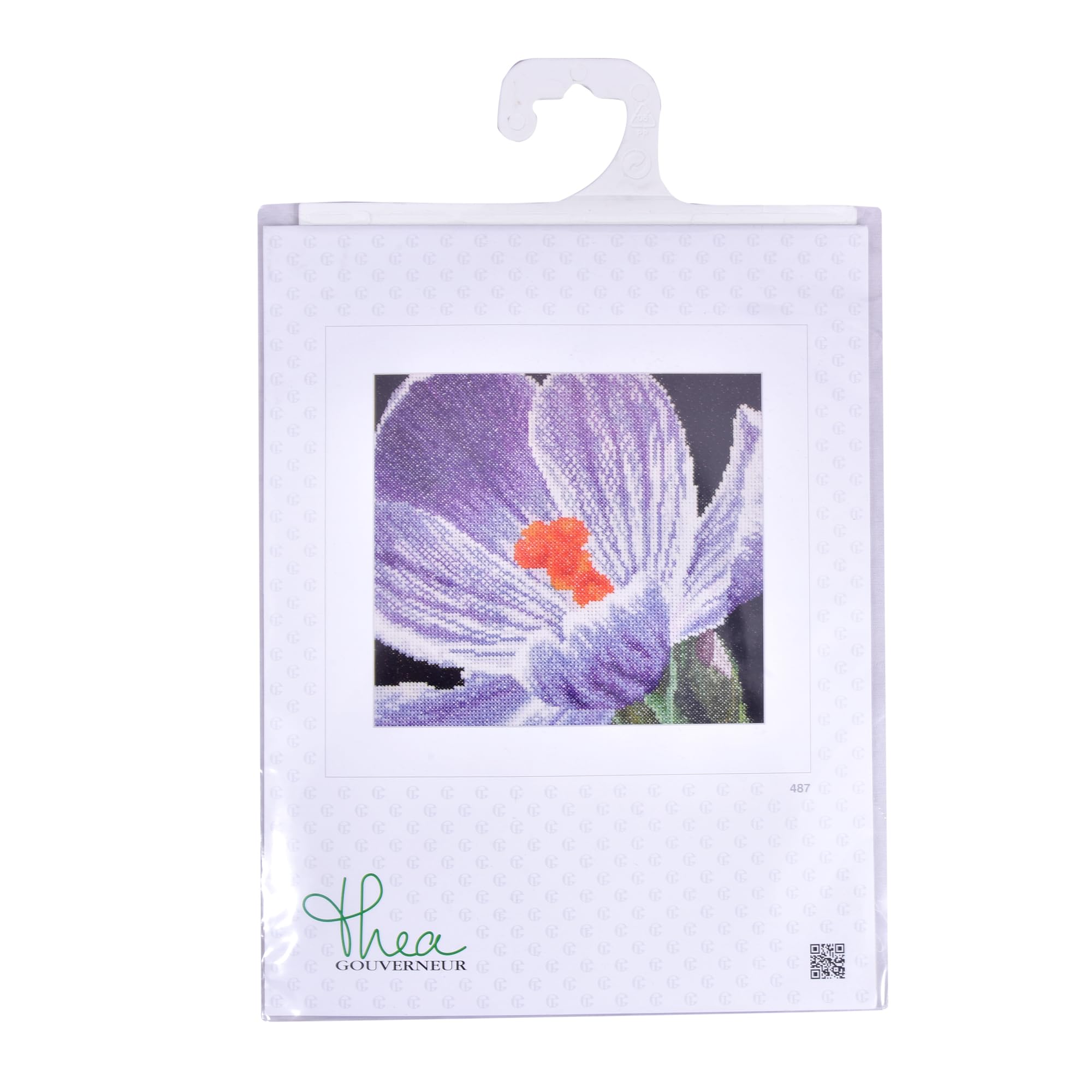 Kit point de croix un paon en fleurs - DMC