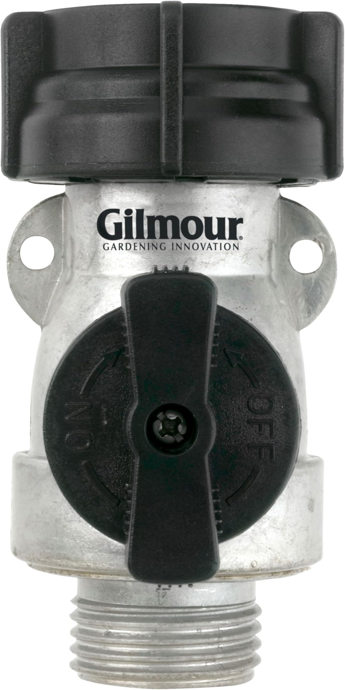Gilmour Garden Hose Shut Off Valve, Durable Metal Full Flow Water Shut Off Valve