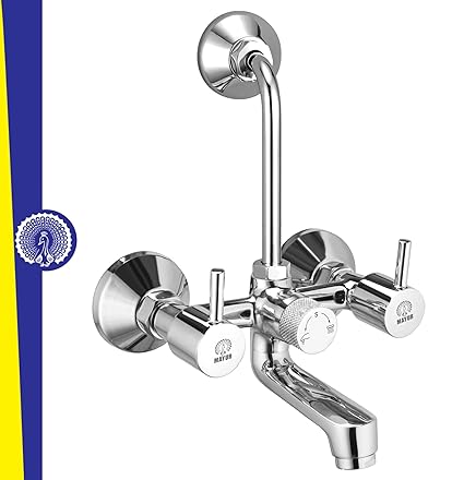 MAYUR �CICH, Brass Wall Mixer For Bathroom Tap For Over Head Shower Set (FLARE-5709)