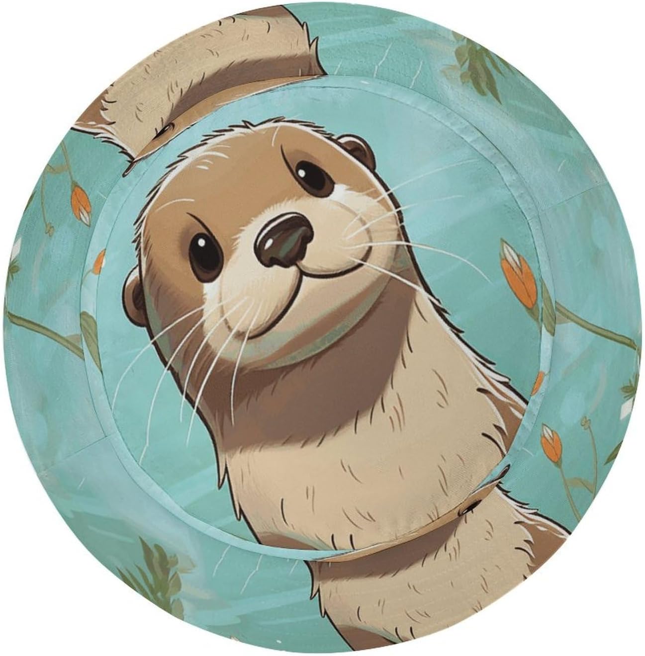 Cartoon Cute Otter Bucket Hat Packable Sun Hats Travel Summer Beach Fisherman Cap for Women Men Teens