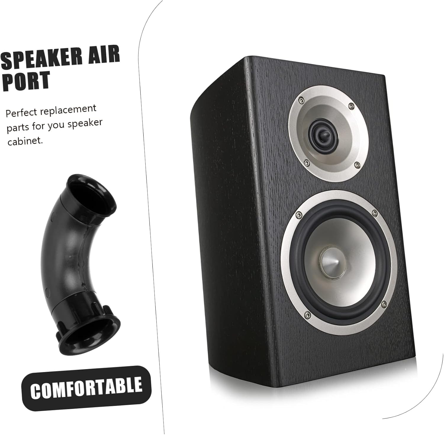 6pcs Speaker Port Tube Speaker Air Port Liner Enhance Bass for Car Home Audio