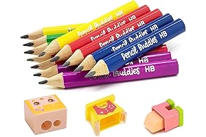 12Pcs DIY Color Jumbo Triangle Pencils for Preschoolers