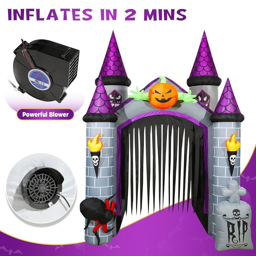 ハロウィン　空き屋敷 Amazon.co.jp: ハロウィン 空気注入式 巨大 12.5フィート お化け