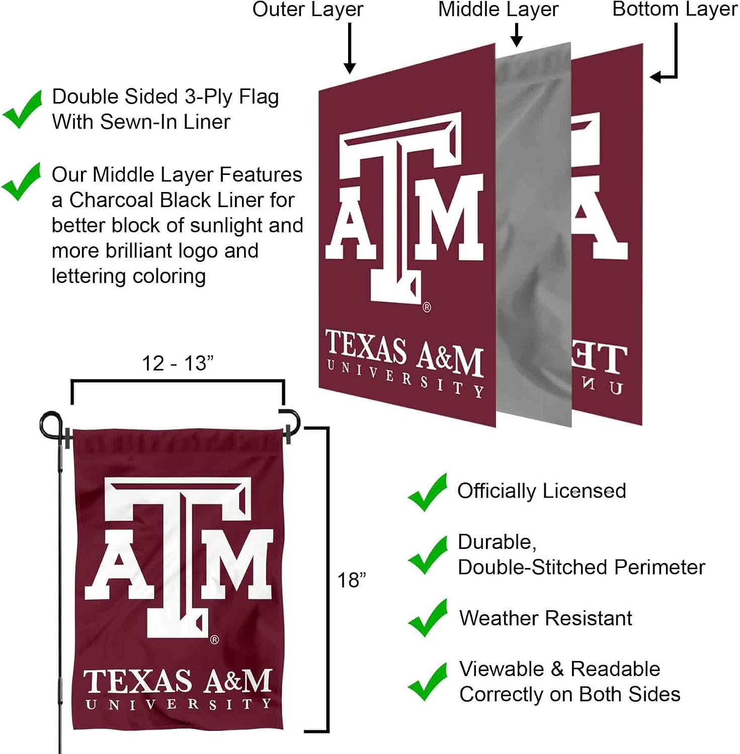 Texas A&M Aggies Garden Flag