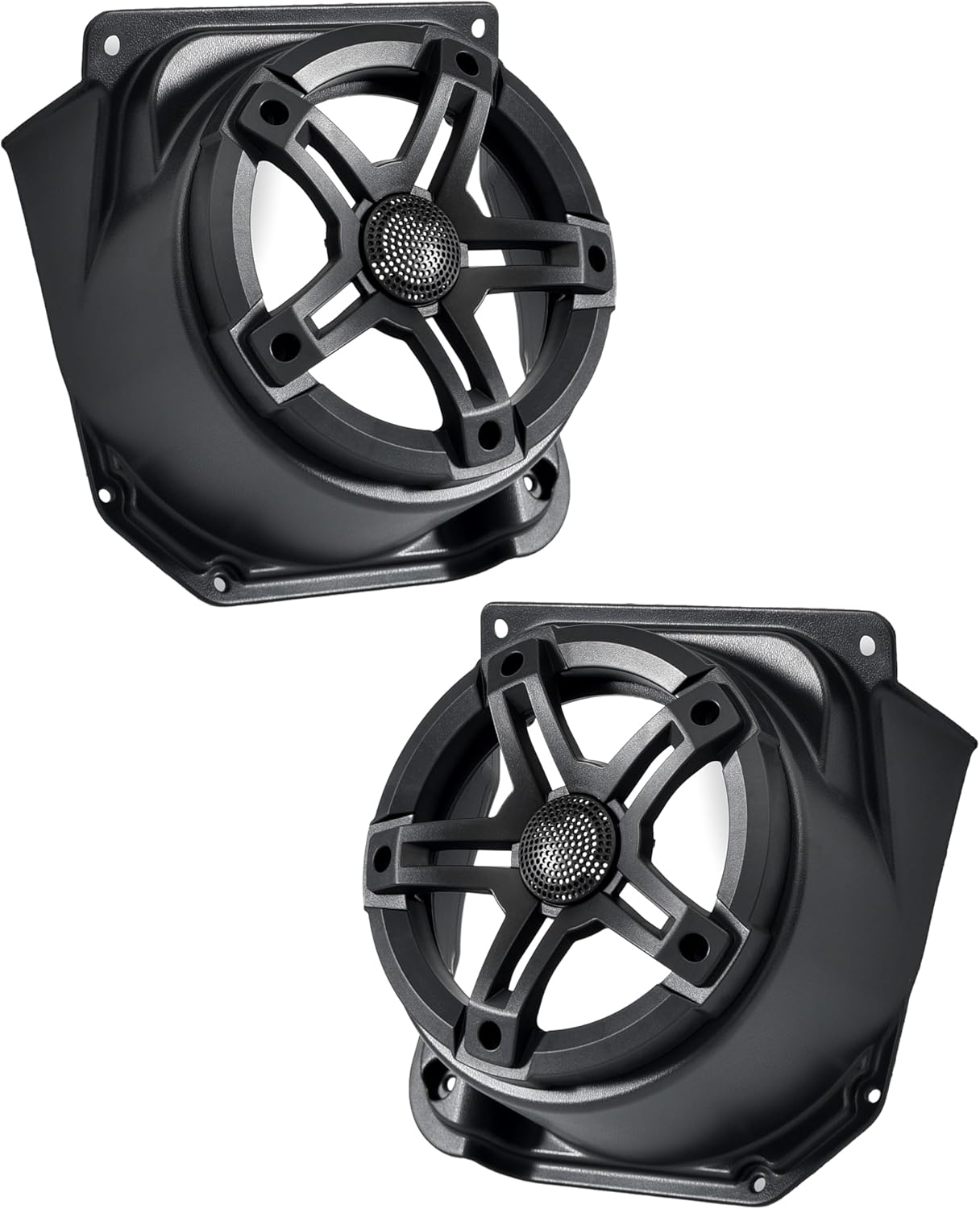 SAUTVS 6.5" Under Dash Kick Speaker Pod Bracket for for E-Z-GO Valor 2025 Accessories, Front Kick Panels Loudspeaker Mount Support 6.5 inch Speaker Devices for EZGO Valor 2025 Standard Golf Cart, 2PCS