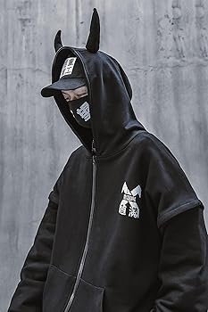 Amazon.com: Niepce Inc Gothic Streetwear Novelty Devil Horn