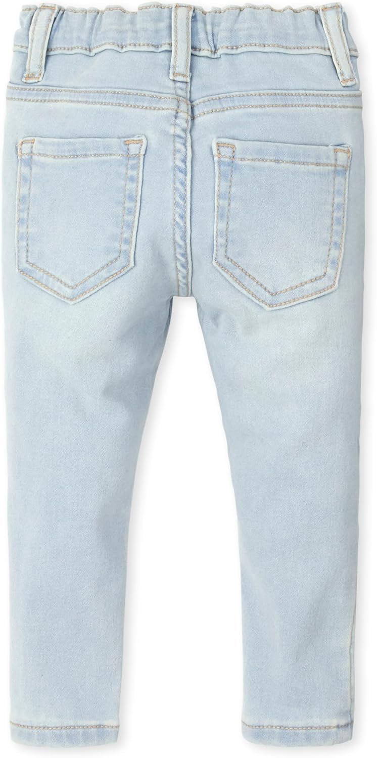 The Children's Place Baby-Girls and Toddler Super-Soft Stretch Denim Jeggings, 3 Pack - Image 4