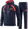 W JIANWANG Men's Tracksuit and Jogging Suit – Sports Suit for Men with Long Sleeve Zip Fitness Sports Trousers