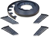 Vista 9 de EasyFlex Kit de bordes de paisaje sin excavación - 100 pies, negro