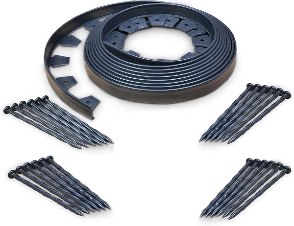 EasyFlex No-Dig Landscape Edging with Anchoring Spikes