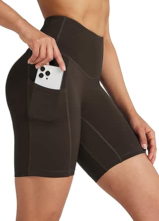 WILLIT dames sportshorts met ritszakken wandelbroek sneldrogend wandelen kort hardlopen fitness reizen, zwart, XXL