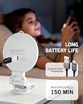 NiceVeedi Lumière de Selfie Portable, 3 Lumière de téléphone couleur avec clip, lumière d'anneau à l'angle, rechargeable 2-Hour Éclairage de conférence vidéo pour iPhone/Selfies/Makeup/Live Streaming/TikTok/Vlog/Zoom