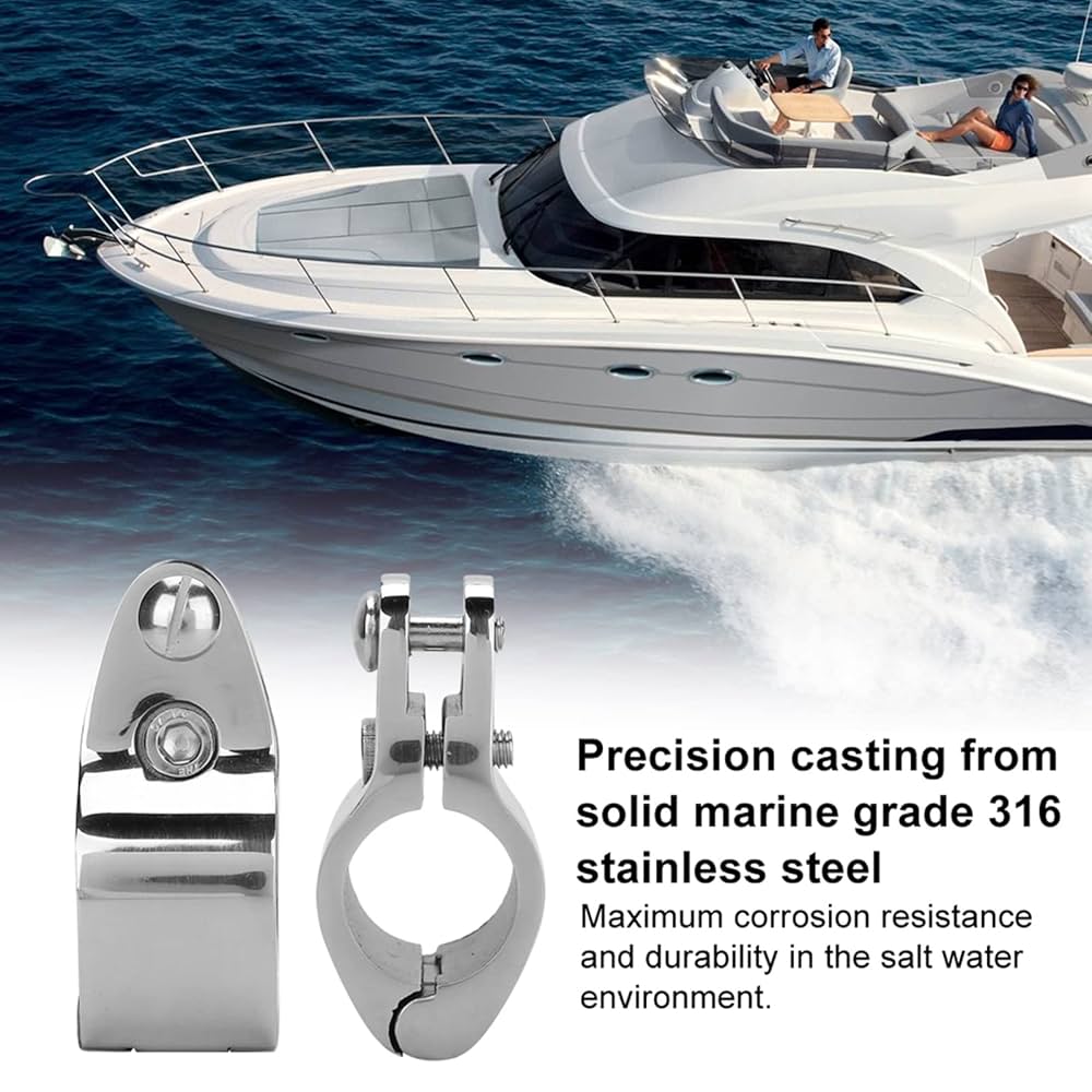 2-pak łodzi Bimini Top 1 cal zawiasowy uchwyt do szyny