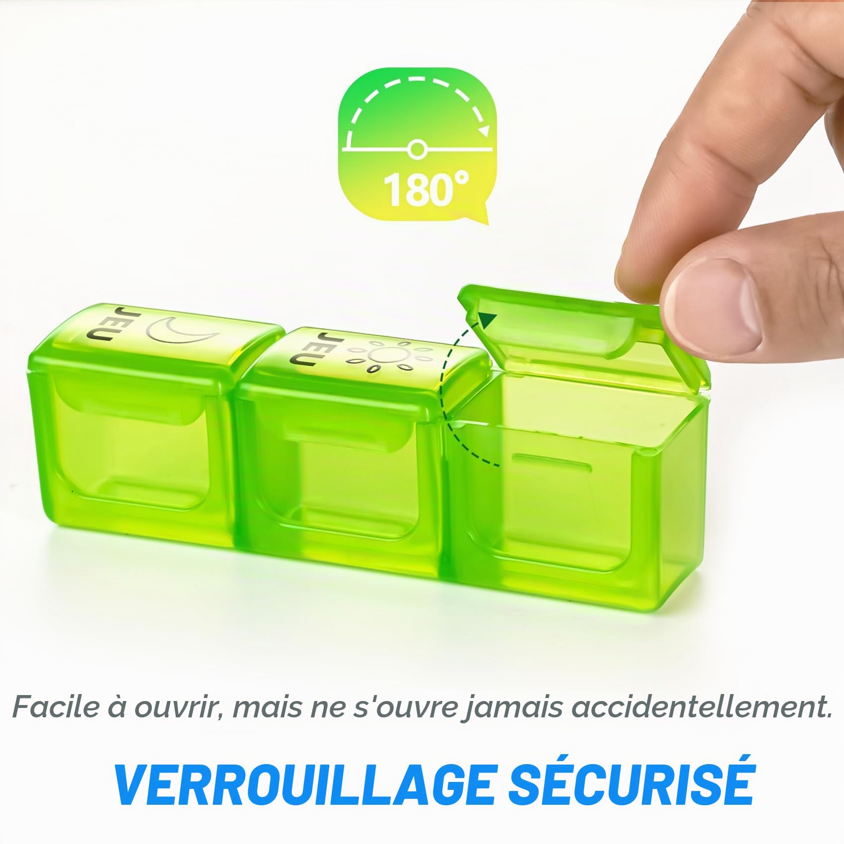 Pilulier Semainier,Pilulier Journalier,Semainier Medicament,Semainier Français 7 Jours 21 Compartiments,Dose 3 Fois par Jour,Matériaux Sans Bisphénol A et Sûrs,Pour les Huiles de Poisson,les Gélules