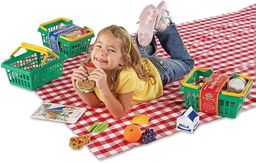 Miniatura 2 de Learning Resources Pretend & Play - Juego de alimentos saludables, 3 cestas de plástico para jugar, a partir de 3 años