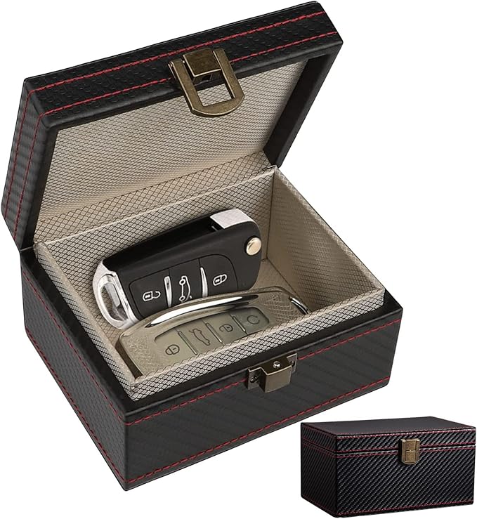 Faraday Box, Faraday Key Fob Protector Box Car Key Signal Blocking Box