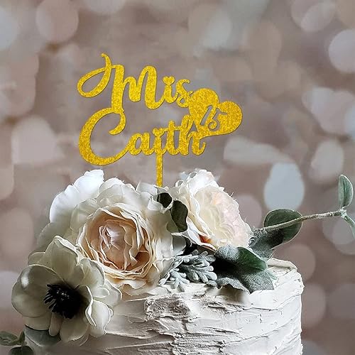 Miniatura 4 de Happy Birthday Cake Topper Custom Names Numbers Mis Quince Happy 15th Birthday Not Edible Cupcake Topper Sign Pastry Cake Decorating Supplies for
