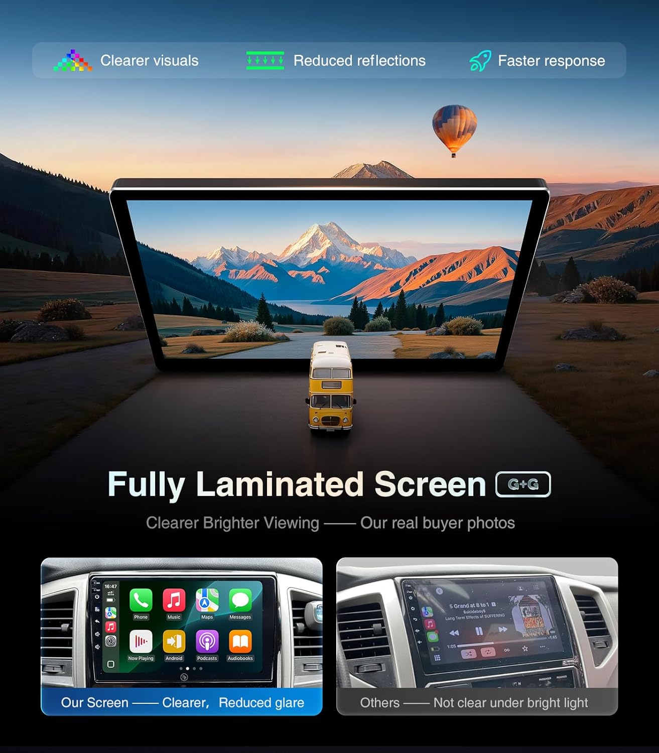 11.5 Inch Car Radio Stereo for Honda Accord 8th 2008-2013 Upgrade IPS HD Touch Screen 4+64G Car Radio Wireless CarPlay Android Auto, GPS FM/SWC Bluetooth 1280P Backup Camera