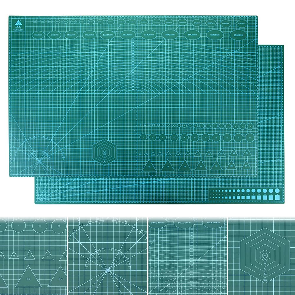 Samonaprawiająca się mata do cięcia, deska do krojenia, dwustronna płyta tnąca z PCW, 90 x 60 cm, obrotowa deska do krojenia do scrapbookingu, projektów DIY