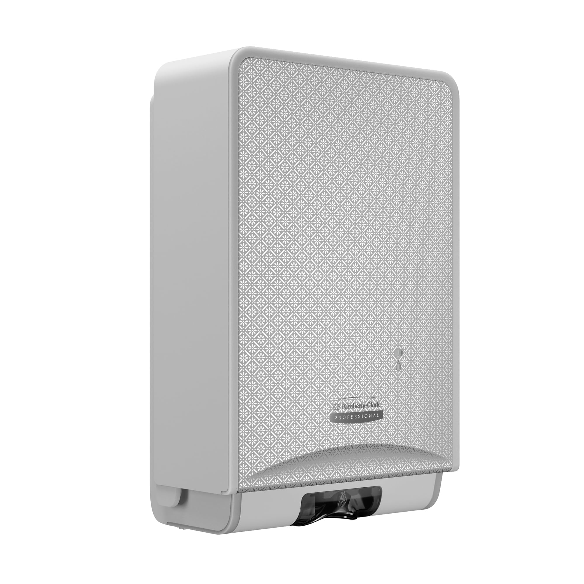Kimberly-Clark Professional Icon™ Dispensador automático de jabón y desinfectante (53694), con Placa Frontal de diseño de Mosaico Plateado; 1 dispensador y Placa Frontal por Caja