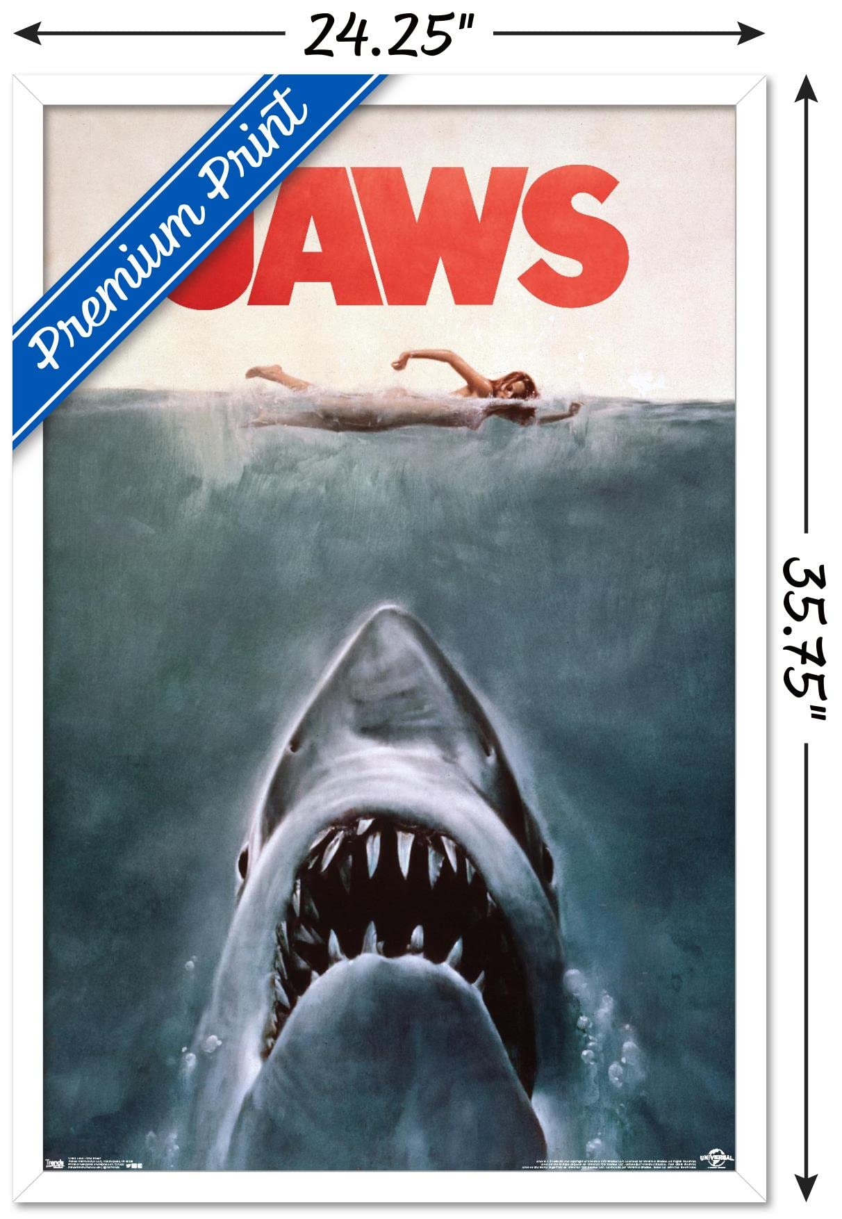 Amazon.com: Trends International Jaws - One Sheet Wall Poster