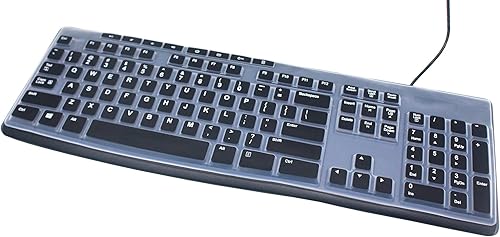 Miniatura 4 de Protector de piel ultra delgado para teclado de silicona para computadora de escritorio, compatible con teclado inalámbrico Logitech MK295 MK275