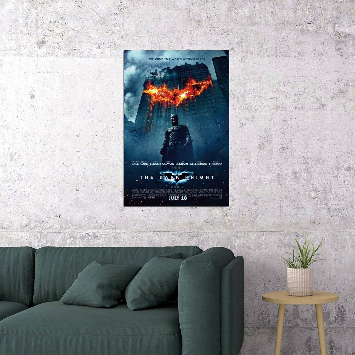 VANCOSTAR The Dark Knight 2008 Movie Wall Art Film Print for Theater Movie Night Room Decor 24x36 Poster