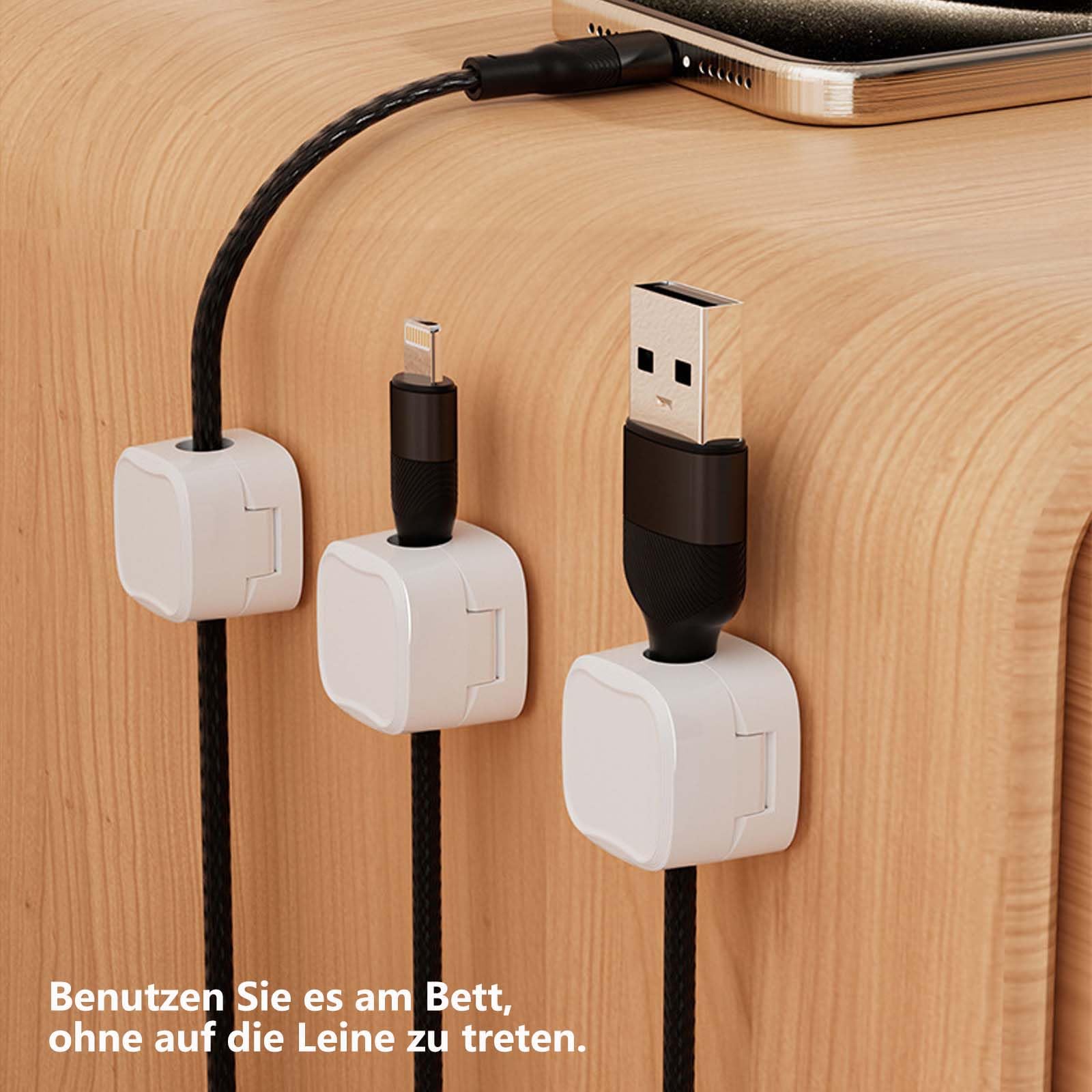 6er Set Kabelclips Aus Aluminium - Ordnung Für Lad Produktbild-Vorschau 9