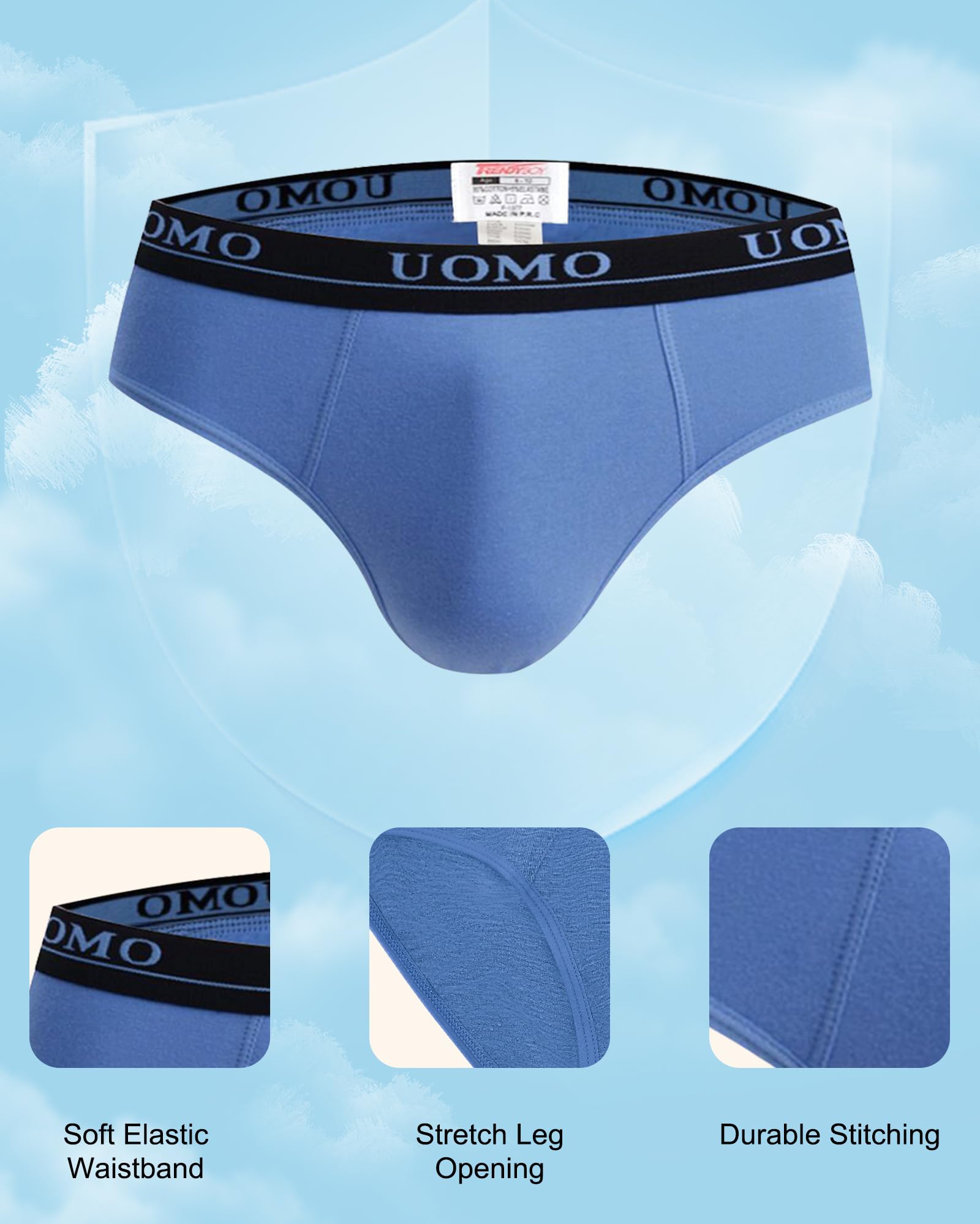 Trendy Boy Jungen Unterhosen Slips Mehrpack, Baumwolle Kinder Unterwäsche, Atmungsaktiv, Elastischer Bund, Bequeme Passform für Alltag und Schule