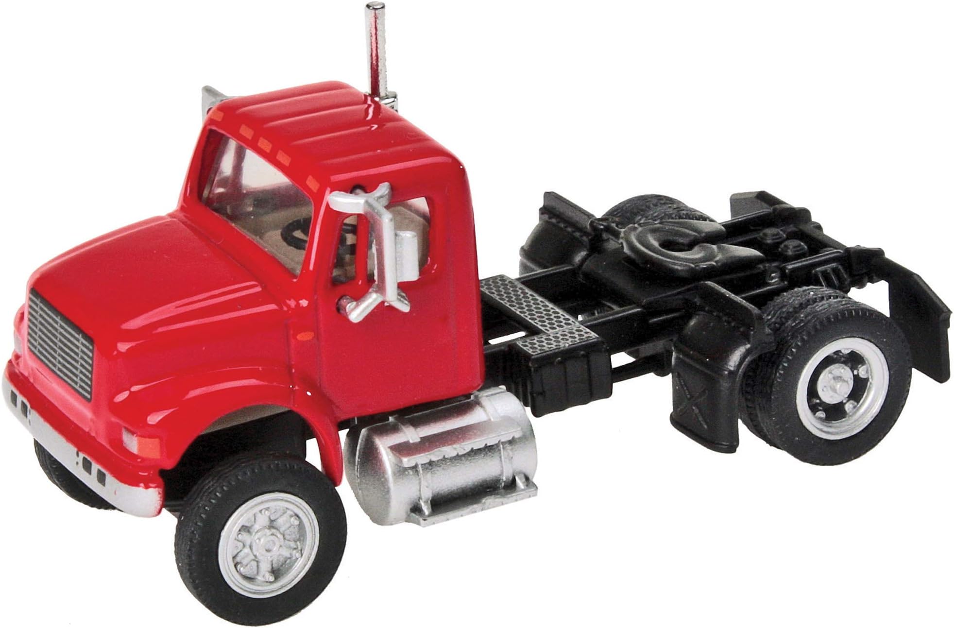Walthers SceneMaster International(R) 4900 Single-Axle Semi Tractor Only-Red 949-11191 HO Scale Model Railroad - Vehicle Model