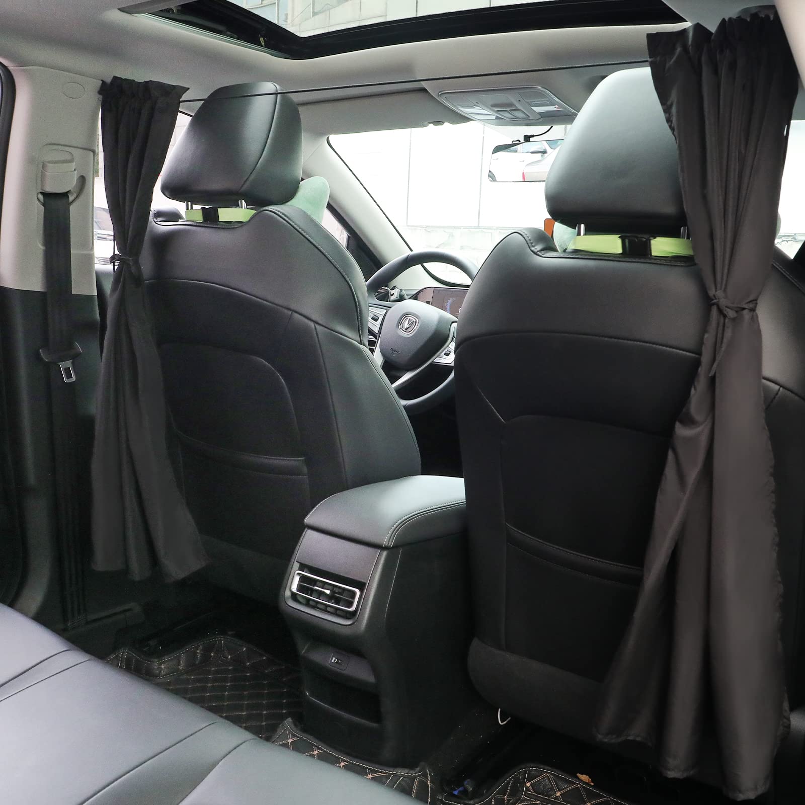 OTOEZ Car Divider Curtain for Privacy - Blackout Shades for Camping, Sleeping, Bed, SUV, Van, Road Trip Essential