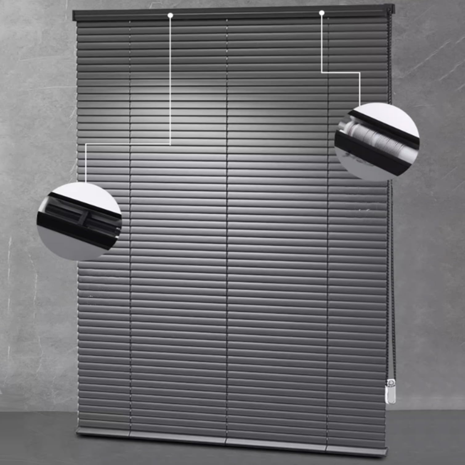 SOLUNA Aluminium verduisterende jaloezie 25 mm wit 210x170 cm kopen