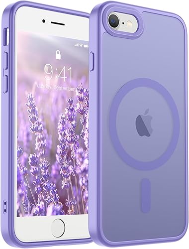 Miniatura 24 de SUPFINE - Funda magnética para iPhone 14 Pro Max (compatible con MagSafe), (protección contra caídas de grado militar de 10 pies), delgada, Negro