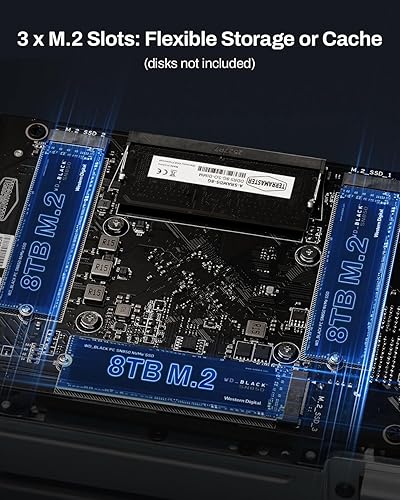 Miniatura 3 de TERRAMASTER Almacenamiento NAS F2-425 Plus - 2 Bahías CPU Intel N150 Quad-Core, 8GB RAM DDR5, 5GbE LAN x 2, Ranura M.2 x 3, Almacenamiento Conectado