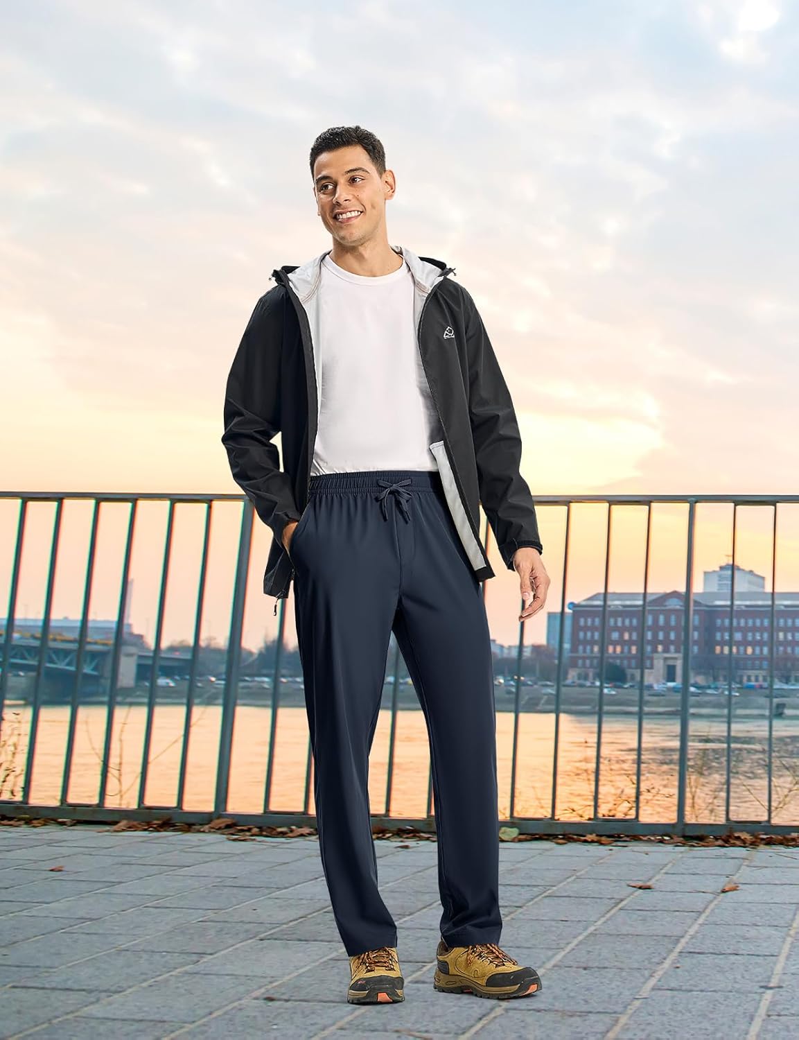 TBMPOY Mens Hiking Pants Lightweight Quick Dry 3 Pockets Travel Fishing Water-Resistant Athletic Workout Sweatpants - Image 3