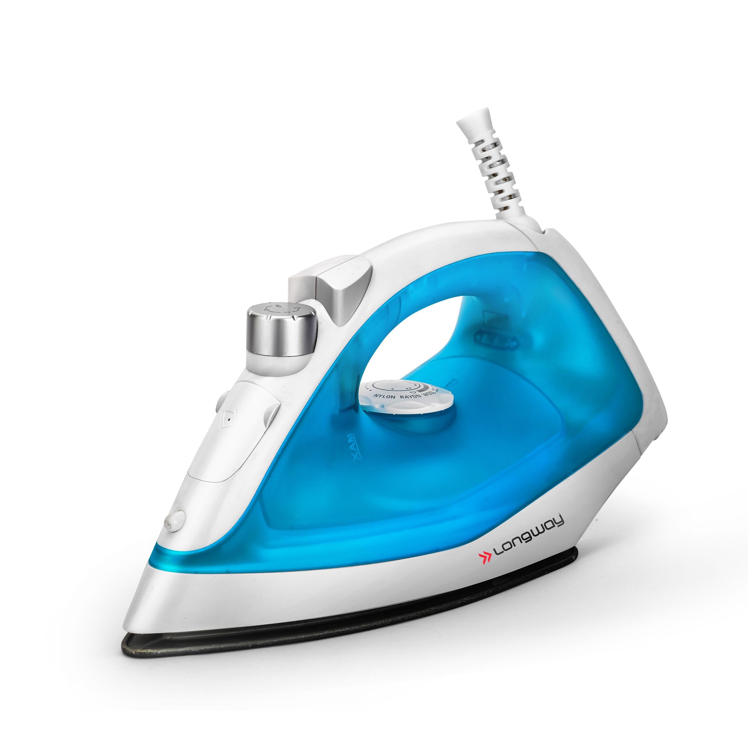Longway Steamy Light Weight Non Stick Steam Iron, Powerful Steam Output Up to 18 G/Min (1400 Watt, Blue) (B0D3B3JVHG) Amazon Price History, Amazon Price Tracker