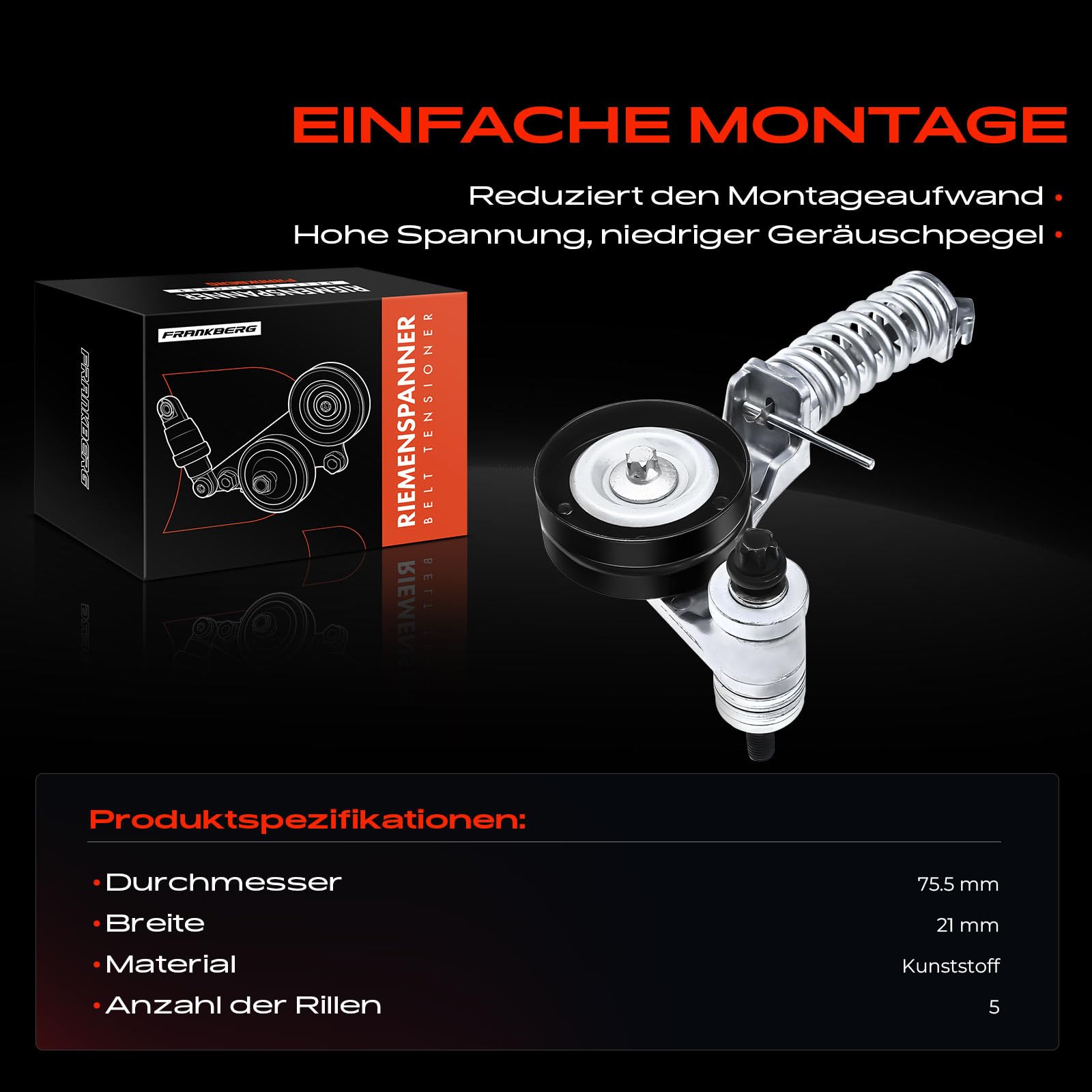 Riemspanner spanrol V-ribben geschikt voor Astra G CC H J Corsa B C D E Insignia Meriva A B Mokka X Zafira C Adam Tigra Agila Cascada Combo Aveo T300 Cruze Orlando