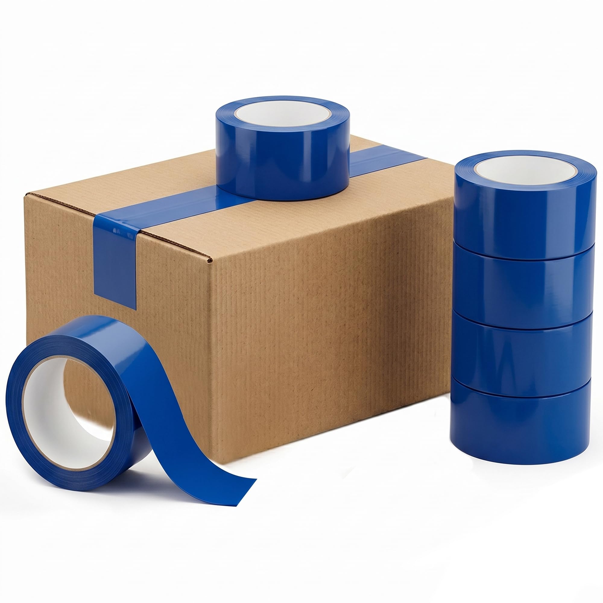 Venuscello® 1 x Parcel Packaging Tape Blue Strong Adhesive Coloured Carton Sealing Tape 48mm x 66m for Packing Shipping Moving Storage Warehouse Office Use — image 1