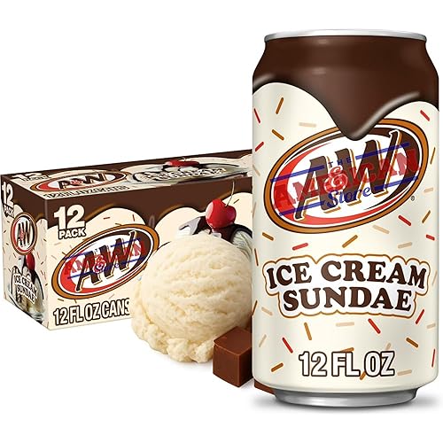 Ä&W Ice Cream Sundae Soda I 12oz (355ml) Case of 12 Cans I US Import