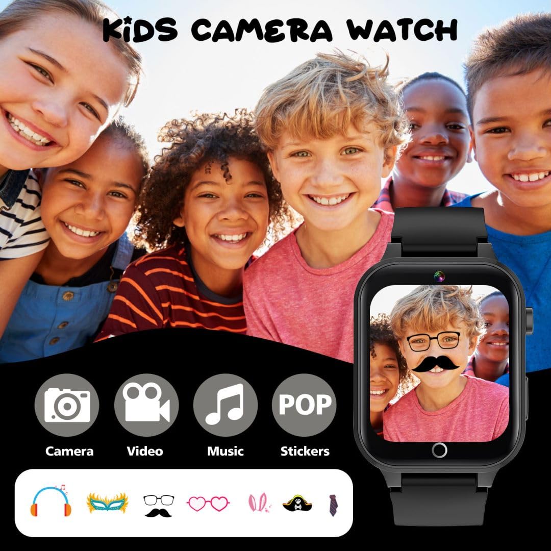 aswan watch Montre Enfant, Jouet Enfant, Montre Connectée Enfant - 26 Jeux, Caméra, Vidéo, Apprendre l'heure, Cadeau pour Fille Garçon